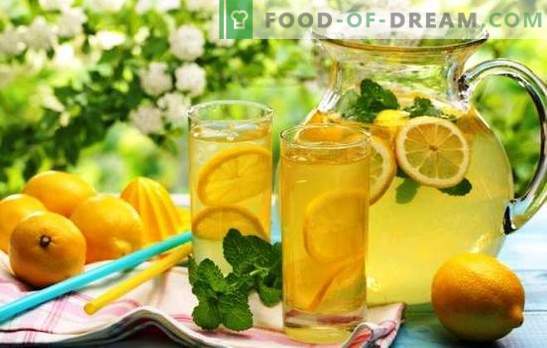 Limonada casera de limón: jengibre clásico, para adelgazar. ¿Cómo hacer limonada en casa?