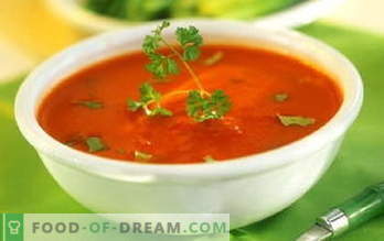 Sopas. Recetas de sopa: sopa, borscht, sopa de queso, sopa de cebolla, sopa de calabaza, sopa de kharcho, sopa de champiñones ...