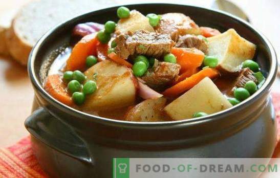 La carne en una olla con papas en el horno es un plato nutritivo y muy sabroso. 7 mejores recetas de ternera en una olla con papas en el horno