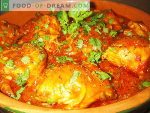 Las recetas de pollo con pollo son las mejores recetas. Cómo cocinar chakhokhbili de pollo.