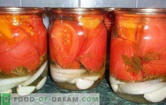 Tomates con rodajas de ajo: una solución simple para una preparación sabrosa para uso futuro. Varias recetas para la preparación de tomates en dientes de ajo