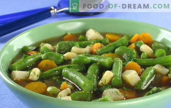 Sopa de alubias verdes: un montón de colores y beneficios en cada plato. Recetas originales y probadas para la sopa de las vainas de frijoles