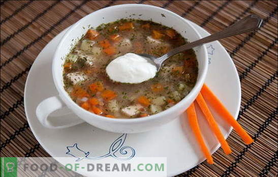 “Dieta” universal: sopa de pollo con alforfón. Recetas de sopas de alforfón con pollo, champiñones, cereales o verduras