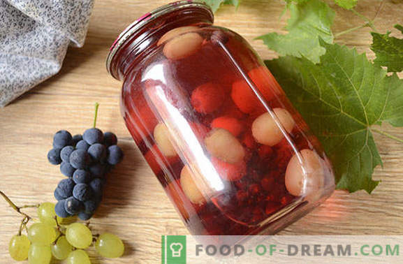 Compota de uvas: ¿cómo cocinar correctamente? Receta fotográfica paso a paso para una compota simple de uvas