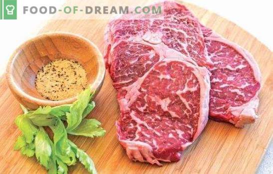 Filete de carne de vacuno marmolado - carne delicada! Recetas y todas las formas de cocinar filetes de carne de vacuno marmolada en el horno, en la estufa y en la parrilla