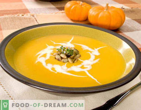 Sopa de calabaza - las mejores recetas. Cómo cocinar adecuadamente y sabrosa sopa de calabaza.