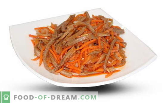 ¡Las ensaladas de zanahoria y carne son tan diferentes, tan sabrosas, tan saludables! Clásico y exótico: recetas para la ensalada de zanahoria con carne