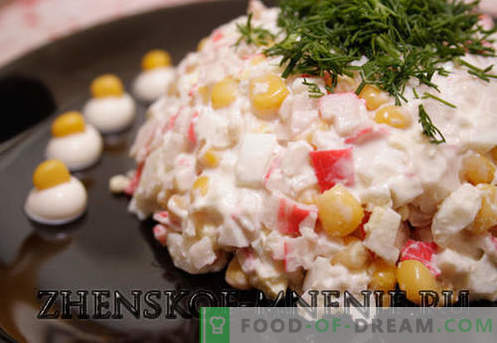 Crab Salad - Recipe with photos and step by step description