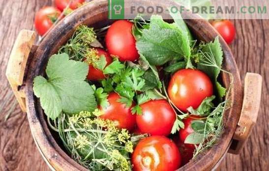 Decapado de tomates para el invierno: recetas en blanco de tomates enteros y en rodajas. Revela los secretos de los tomates salados exitosos para el invierno