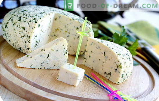 Queso de crema agria en nuestra propia cocina: tres incentivos para la fabricación casera de queso. Recetas de los tipos más simples y populares de queso de crema agria