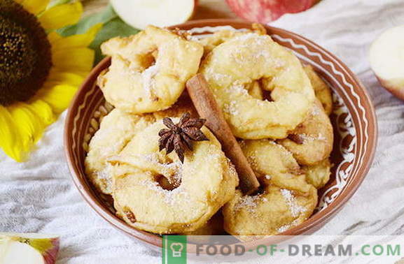 Deliciosas rosquillas de manzana en 20 minutos. Delicate original para niños y adultos
