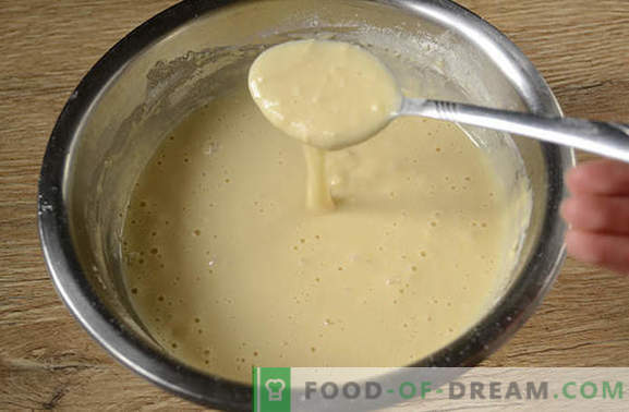 Panqueques con leche: ¡versión americana seca de las frituras habituales! Receta fotográfica paso a paso del autor de panqueques con leche - delicioso y delicioso