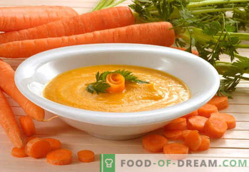 Puré de zanahoria - las mejores recetas. Cómo hacer correctamente y sabroso el puré de zanahoria cocida.