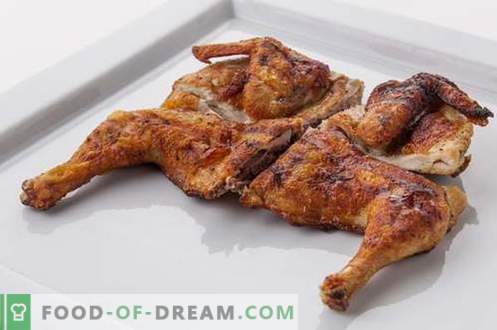 Tabaco de pollo - las mejores recetas. Cómo cocinar correctamente y sabroso pollo de tabaco.