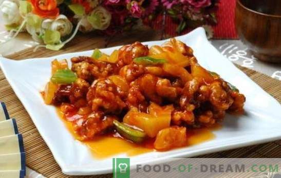 ¡La carne en salsa agridulce en chino es una leyenda! Recetas de carne en salsa agridulce china con piñas, verduras, teriyaki