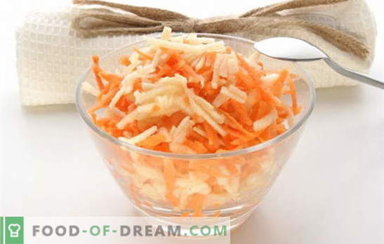 Cómo cocinar una ensalada de zanahoria en el comedor, ¿por qué es tan sabrosa? Ensalada de zanahoria en el comedor - recetas caseras!