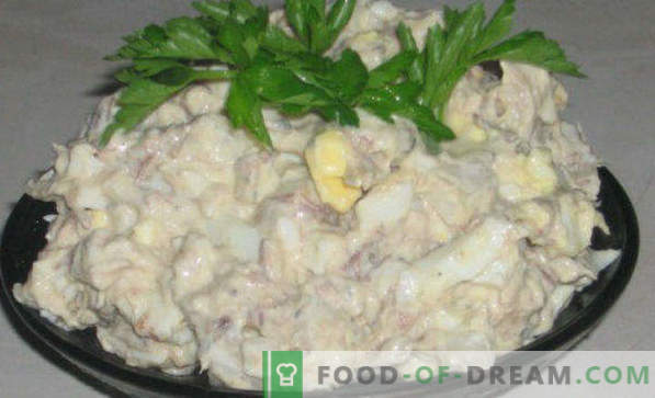 Deliciosas recetas para ensaladas de pescado enlatado, con queso derretido, Suave, Girasol, Mimosa