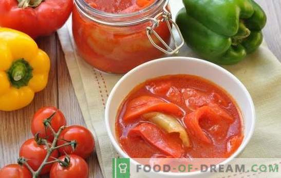 Cómo hacer tomate lecho para el invierno: húngaro, búlgaro, ruso. Elige tu receta de tomate leko para el invierno