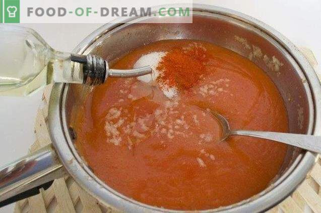 Salsa de tomate picante con Antonov