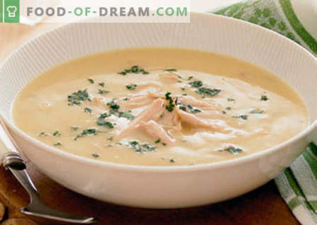 Sopa de crema de pollo - las mejores recetas. Cómo cocinar de forma adecuada y deliciosa la sopa de pollo.