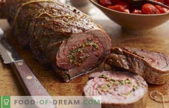 Bocadillos de carne para todos los gustos: ensalada, panecillos, aspic, cerdo, lomo al horno. Recetas de aperitivos de carne para la mesa navideña