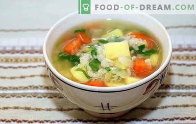 Sopa con arroz y papas: rápida, sabrosa y saludable. Cocinar sopa con arroz y papas es un proceso simple y rápido