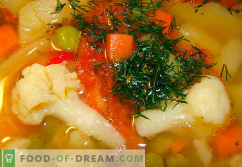Sopa en caldo de res - las mejores recetas. Cómo cocinar adecuadamente y sabrosa la sopa en caldo de res.