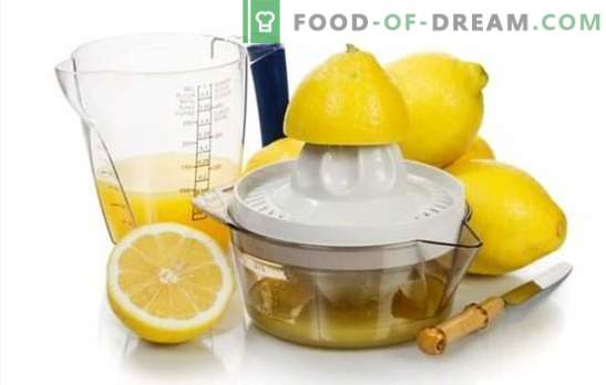 ¡Haciendo jugo de limón - recetas con un sabor divino! Jugo de limón: recetas de bebidas alcohólicas y no alcohólicas con él