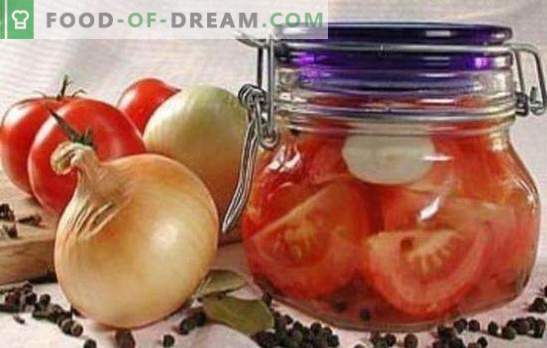 Tomates con rodajas para el invierno: recetas probadas a lo largo de los años. Cosechamos tomates con rodajas para el invierno: delicioso o caliente