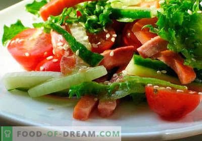Ensaladas con aceite vegetal - las cinco mejores recetas. Cómo preparar de forma adecuada y deliciosa las ensaladas con aceite vegetal.
