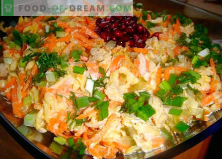 Salada de Chanterelle - as melhores receitas. Como corretamente e saboroso cozinhar salada 