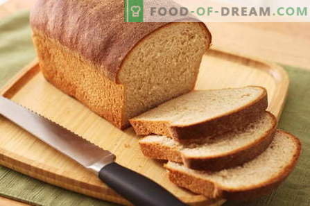 Pan en una panificadora - las mejores recetas. Cómo hornear pan en casa.