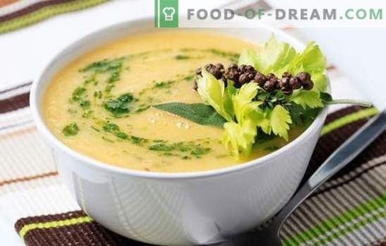 Sopa de coliflor con crema, queso, papas, zanahorias. ¡Pruebe todas las sopas de coliflor y crema!