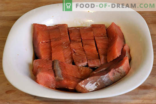 Salmón rosado con zanahorias y cebollas: ¡es fácil! Receta fotográfica paso a paso, instrucciones para cocinar salmón rosado con zanahorias y cebollas