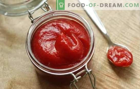 Tomate de pasta de tomate - salsas rápidas para cualquier plato. Recetas para la salsa de tomate ketchup: ¡solo en casa es mejor!