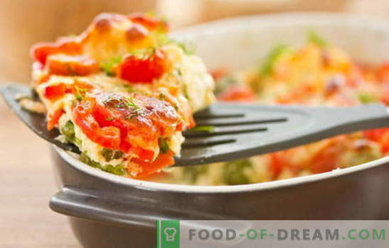 Cacerola de calabacín y tomate: un plato ligero y abundante para la cena. Las recetas más interesantes de cazuela de calabacín y tomate