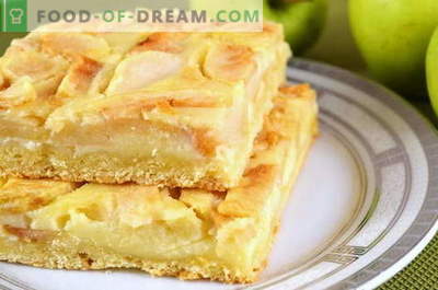Tarta de manzana - las mejores recetas. Cómo cocinar correctamente y sabroso cocinar la tarta de manzana.