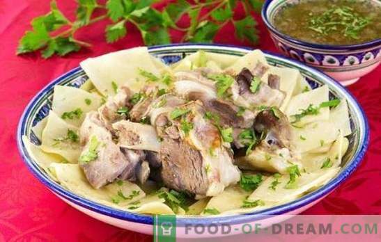 Beshbarmak: recetas paso a paso para un delicioso plato oriental. Cocinando carne de cordero, pollo, carne de vaca y beshbarmak en recetas paso a paso