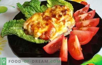 Chuletas de pollo con tomate y queso pueden incluso principiantes. Una receta sencilla para jugosas chuletas de pollo con tomate y queso