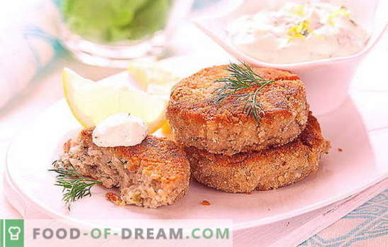 Chuletas de pescado rojo: una delicia festiva y una cena saludable. Varias recetas de chuletas de pescado rojo para todas las ocasiones