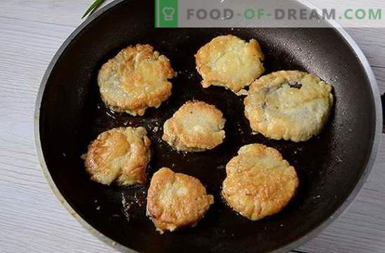 Chuletas de champiñones: una receta fotográfica paso a paso. Cocinando deliciosas y deliciosas empanadas de champiñones: ¡diversifica las cenas familiares!