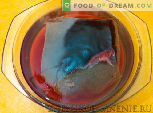 Ensalada de hígado de abedul blanco - una receta con fotos y descripción paso a paso