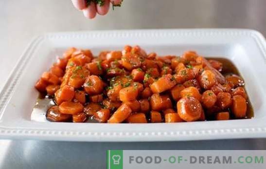 Ensalada de zanahoria frita - ¡delicioso! Recetas de ensalada de zanahoria frita con col china, papas fritas, lengua, champiñones